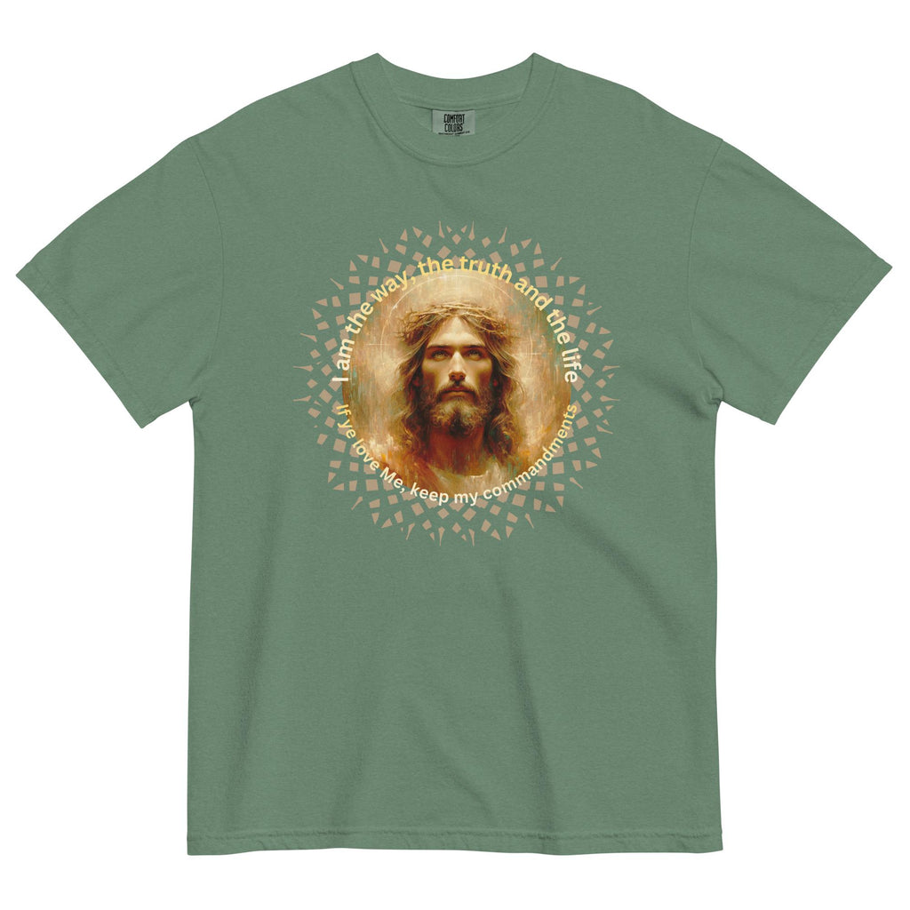Jesus Christian T-Shirt LDS t-shirt Comfort Colors Christian tees I am the Way Shirt Unisex garment-dyed heavyweight t-shirt