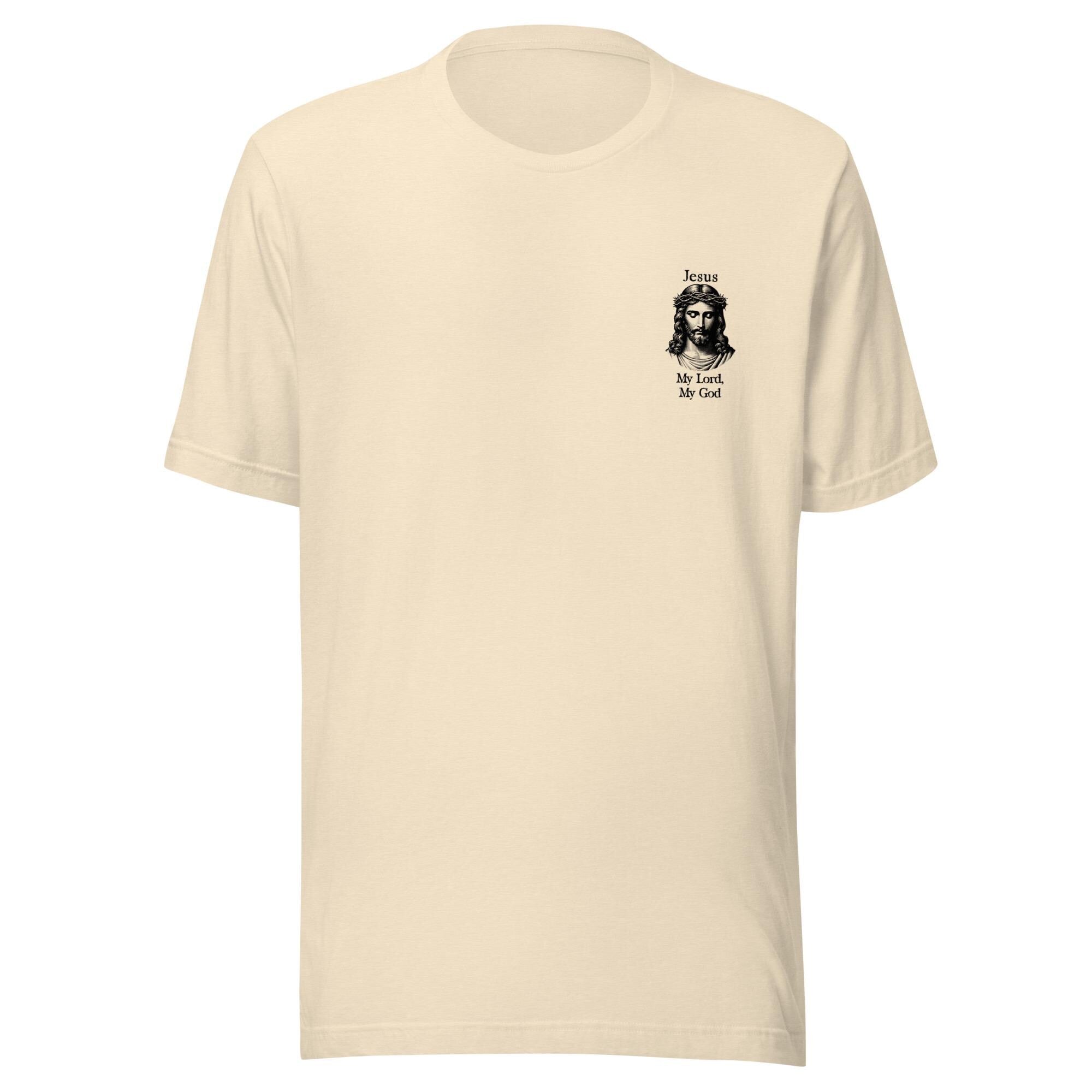 Jesus back print shirt Bella Canvas Jesus tee gift for Christian Unisex t-shirt