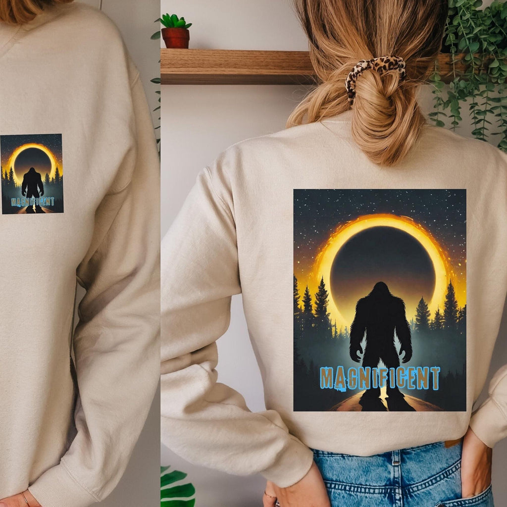 Bigfoot Eclipse Sweatshirt: Front & Back Print