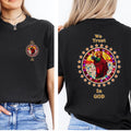 Trust God Shirt Comfort Colors Jesus Stained Glass look back print t-shirt Christian tee Unisex garment-dyed heavyweight t-shirt
