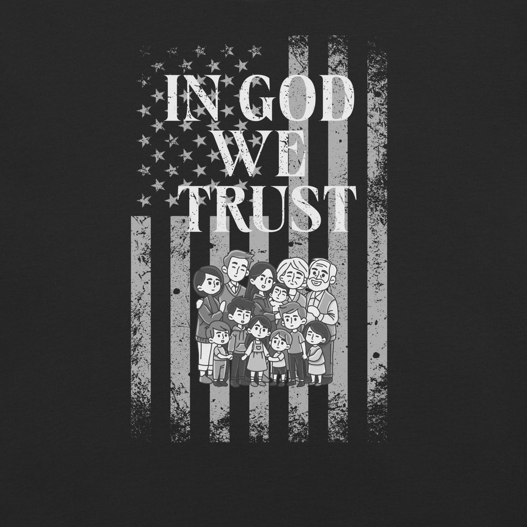 USA In God We Trust T-Shirt Comfort Colors Christian Family shirt Trust God Family shirt Unisex garment-dyed heavyweight t-shirt