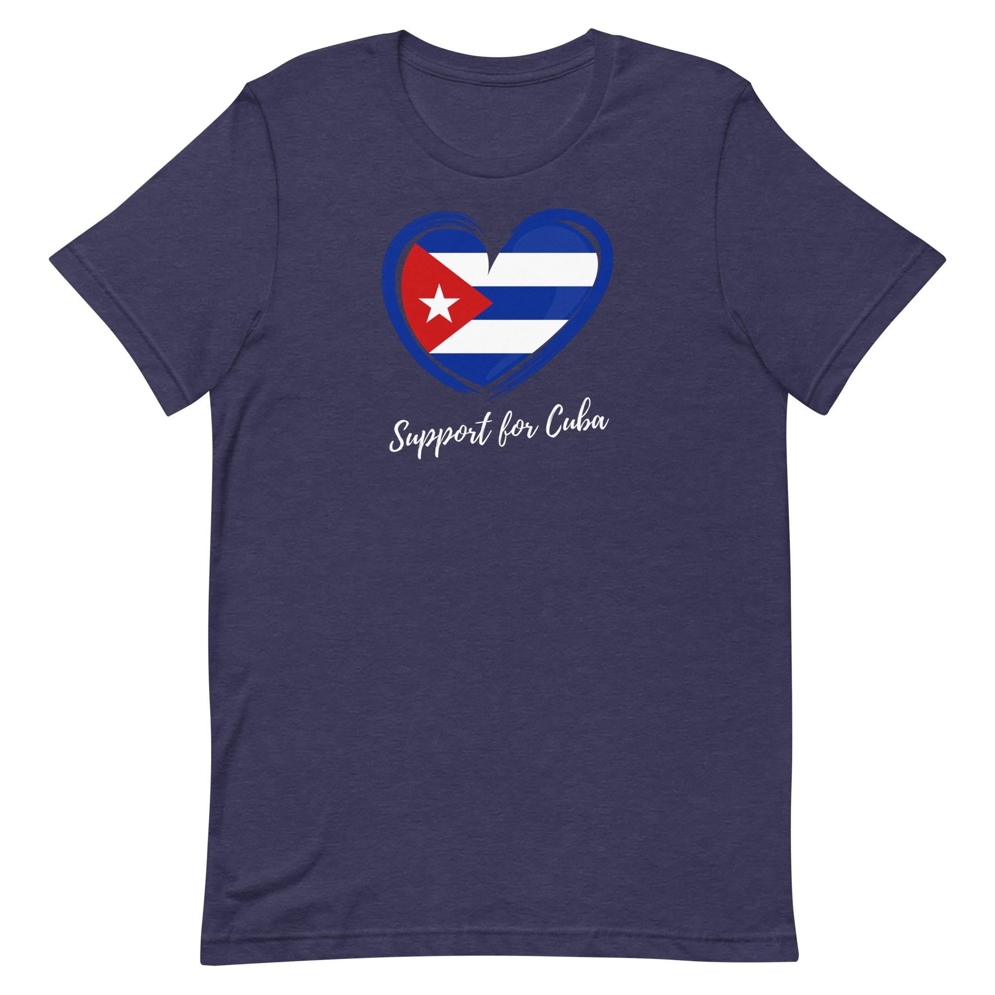 Support Cuba Shirt Cuba flag t-shirt gift for Cuban Unisex t-shirt
