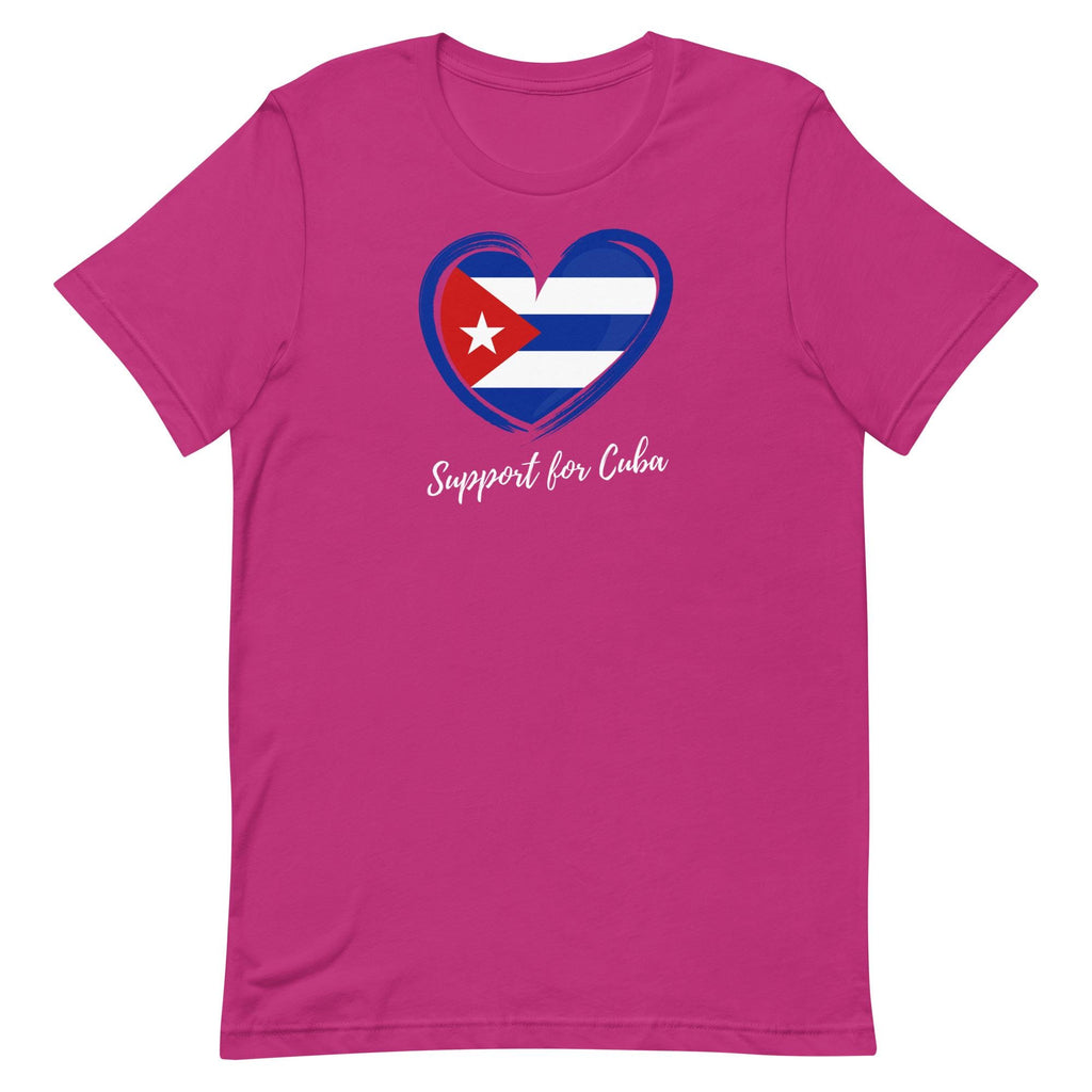 Support Cuba Shirt Cuba flag t-shirt gift for Cuban Unisex t-shirt
