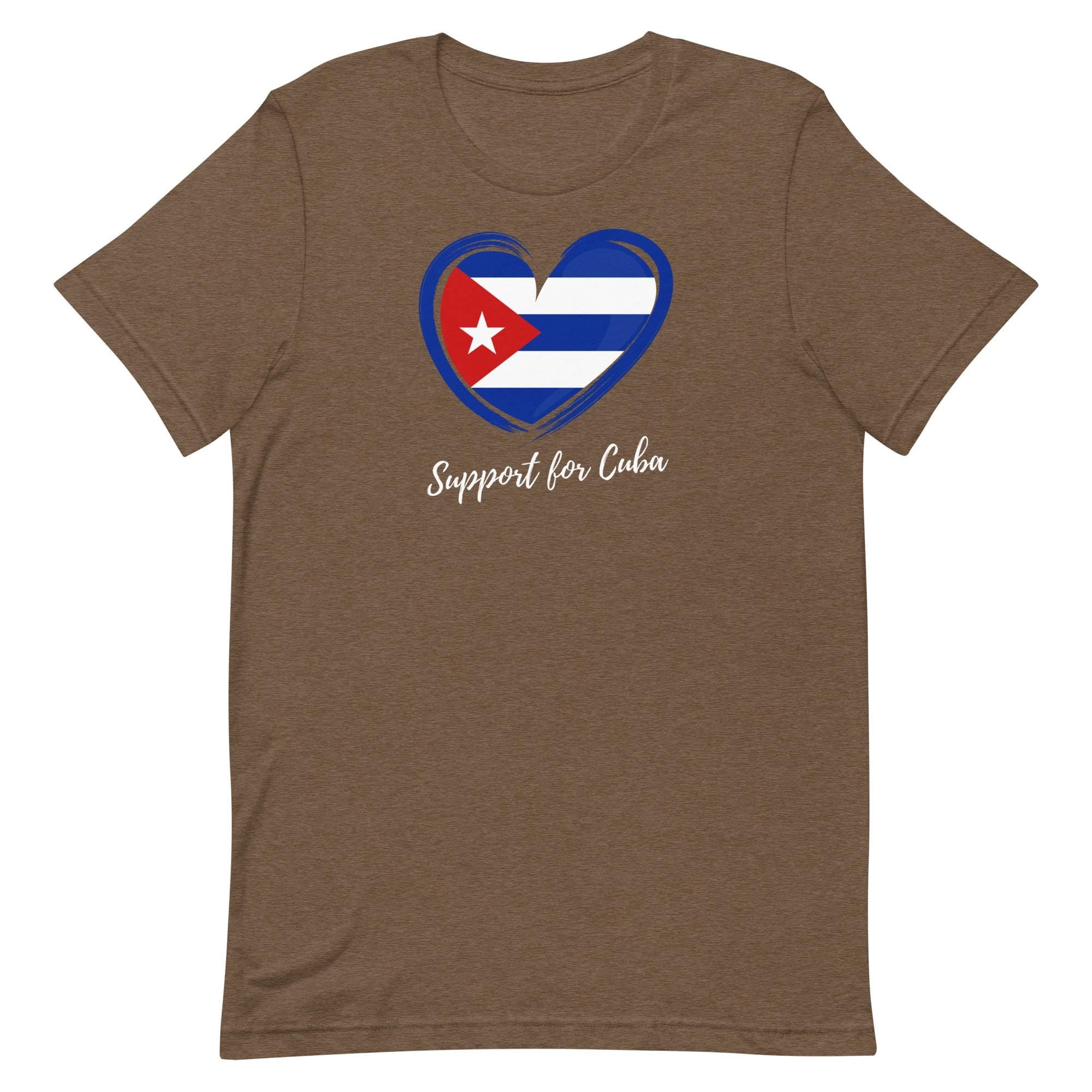 Support Cuba Shirt Cuba flag t-shirt gift for Cuban Unisex t-shirt