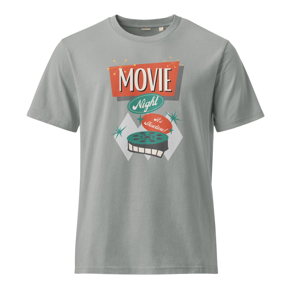 Retro Movie Night Vintage T-Shirt Organic cotton Garment Dyed Stanley/Stella tee