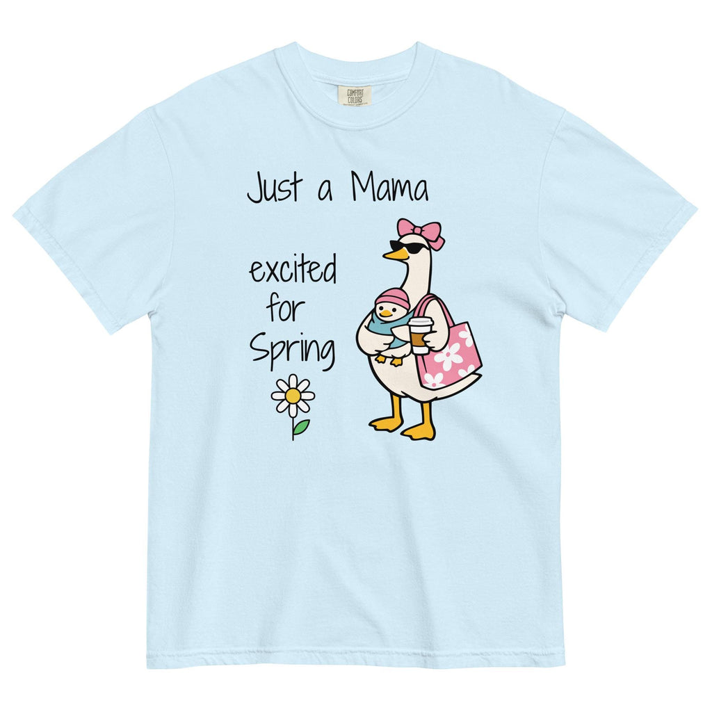 Mama Goose Spring Shirt Comfort Colors Goose Mama excited for Spring     t-shirt new mom t-shirt