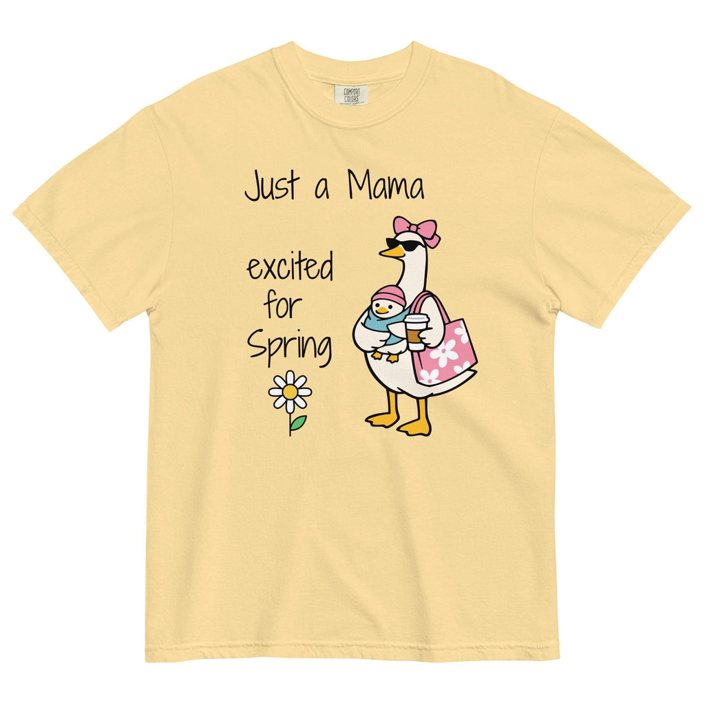 Mama Goose Spring Shirt Comfort Colors Goose Mama excited for Spring     t-shirt new mom t-shirt