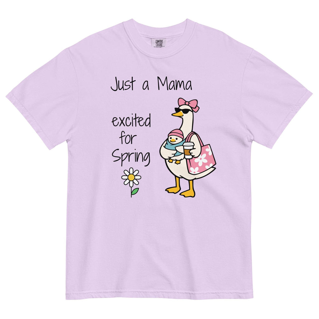 Mama Goose Spring Shirt Comfort Colors Goose Mama excited for Spring     t-shirt new mom t-shirt