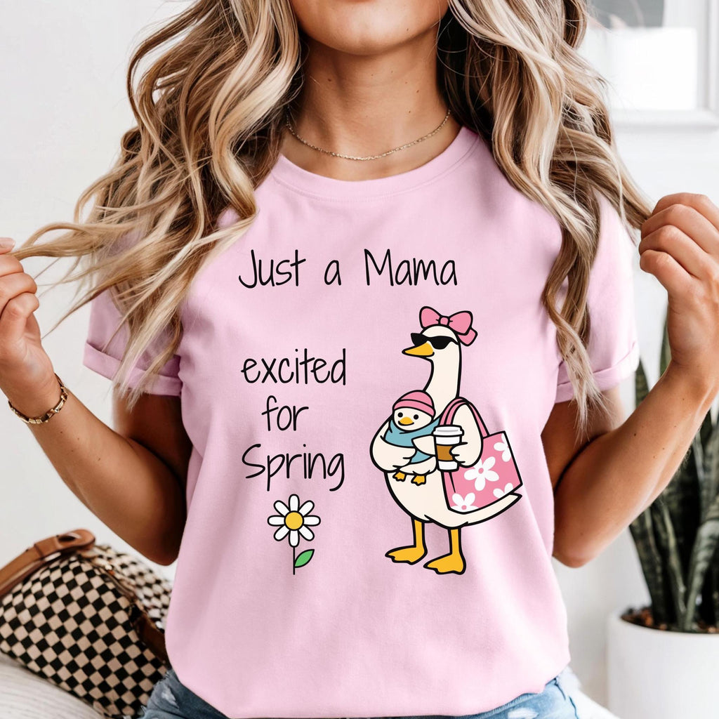 Mama Goose Spring Shirt Comfort Colors Goose Mama excited for Spring     t-shirt new mom t-shirt