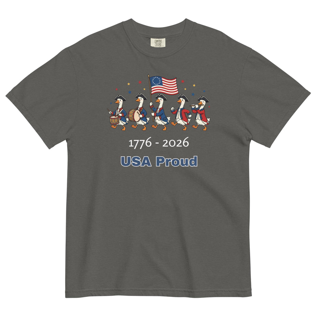 Comfort Colors Goose Parade T-Shirt: USA 250th Anniversary Patriotic Pride