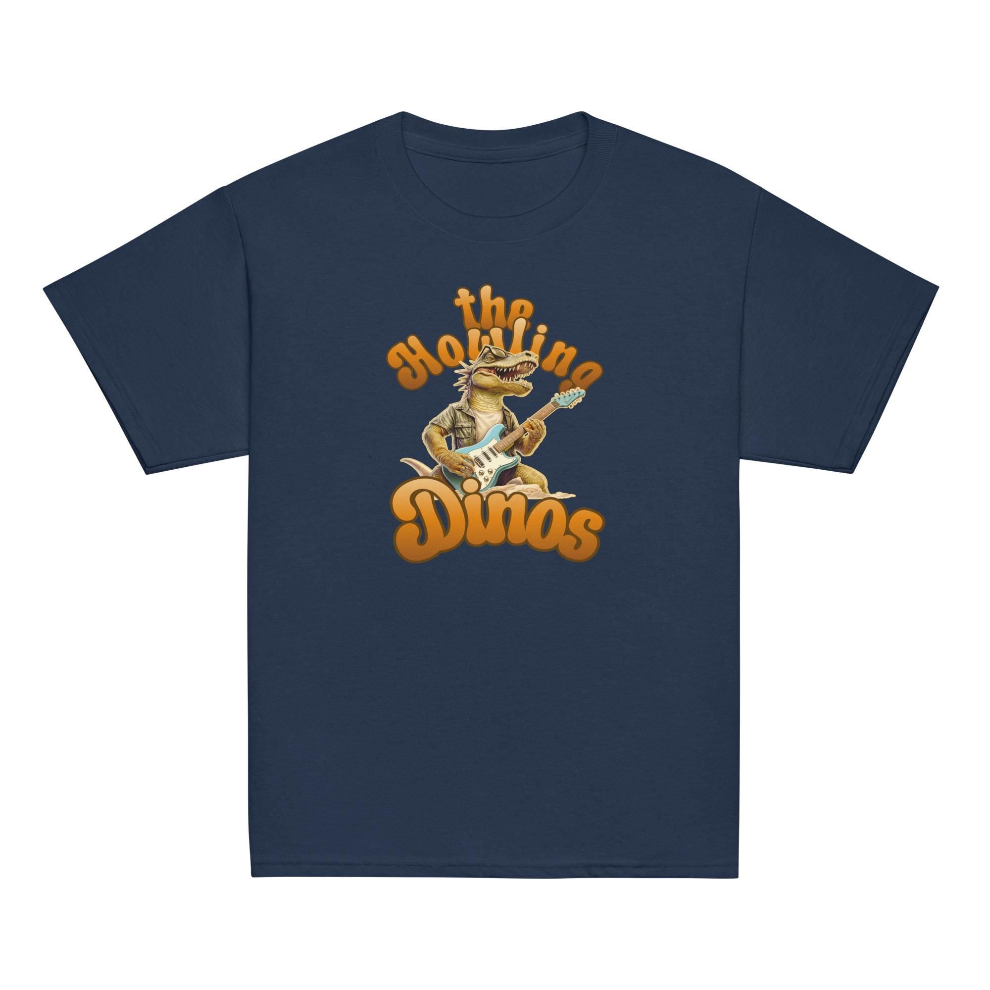 Dinosaur rock star youth t-shirt Dino electric guitar tee gift for Dinosaur lover gift for guitar lover