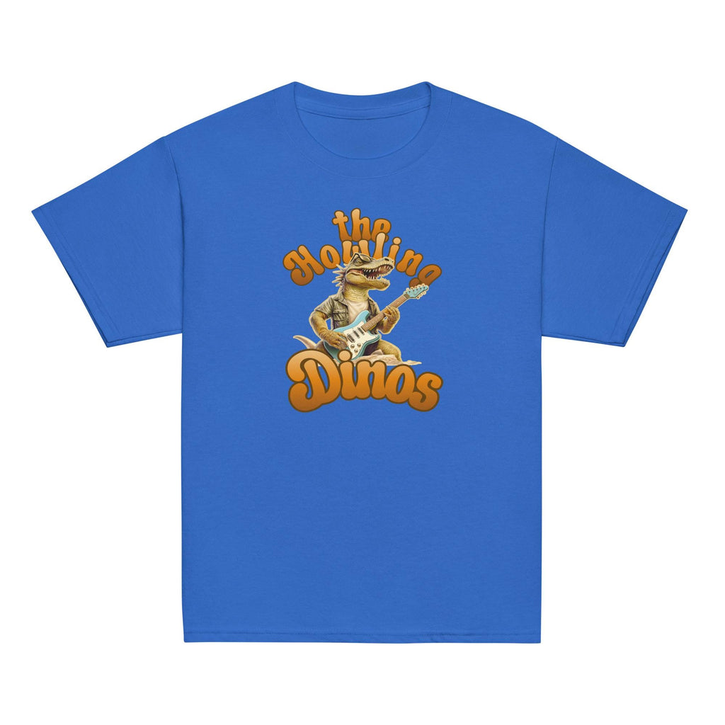 Dinosaur rock star youth t-shirt Dino electric guitar tee gift for Dinosaur lover gift for guitar lover
