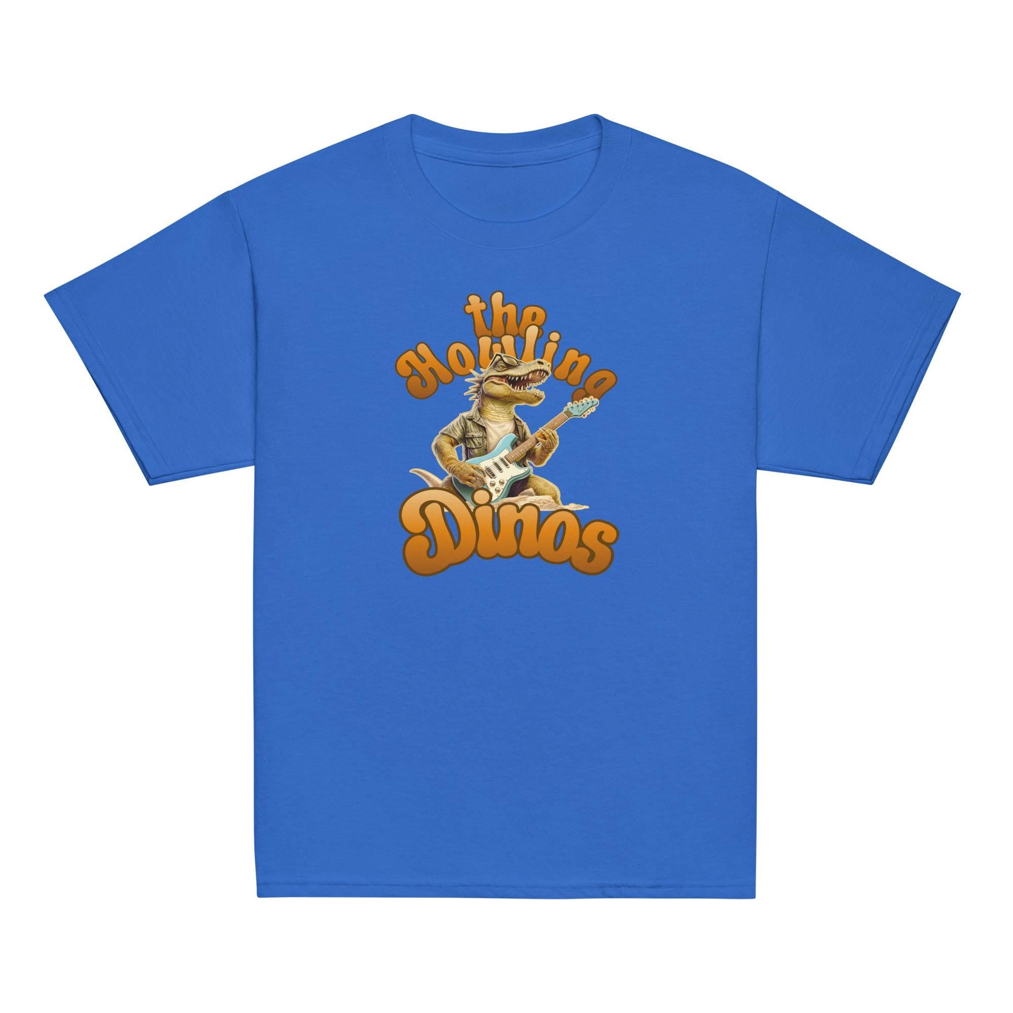Dinosaur rock star youth t-shirt Dino electric guitar tee gift for Dinosaur lover gift for guitar lover