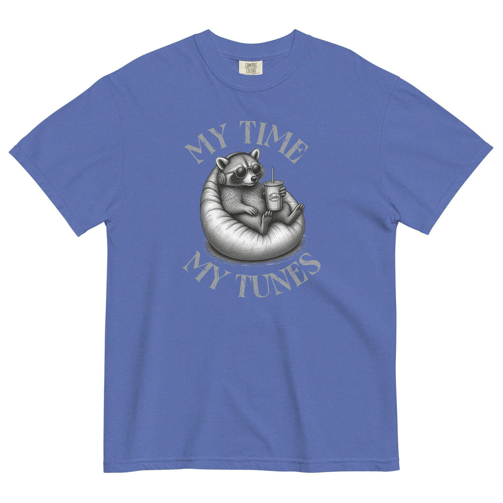 Funny Racoon music t-shirt Comfort Colors racoon music lover tee Old School Rock music lover tee Unisex garment-dyed heavyweight t-shirt
