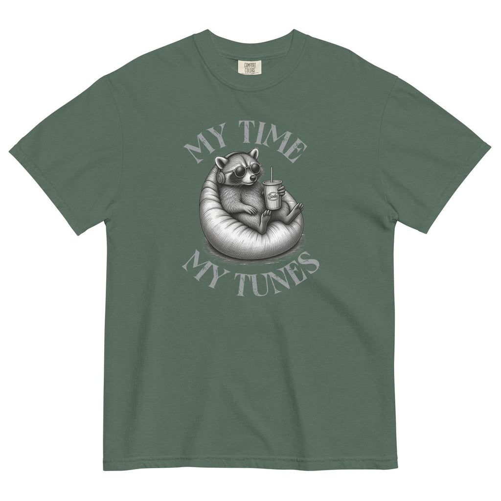 Funny Racoon music t-shirt Comfort Colors racoon music lover tee Old School Rock music lover tee Unisex garment-dyed heavyweight t-shirt