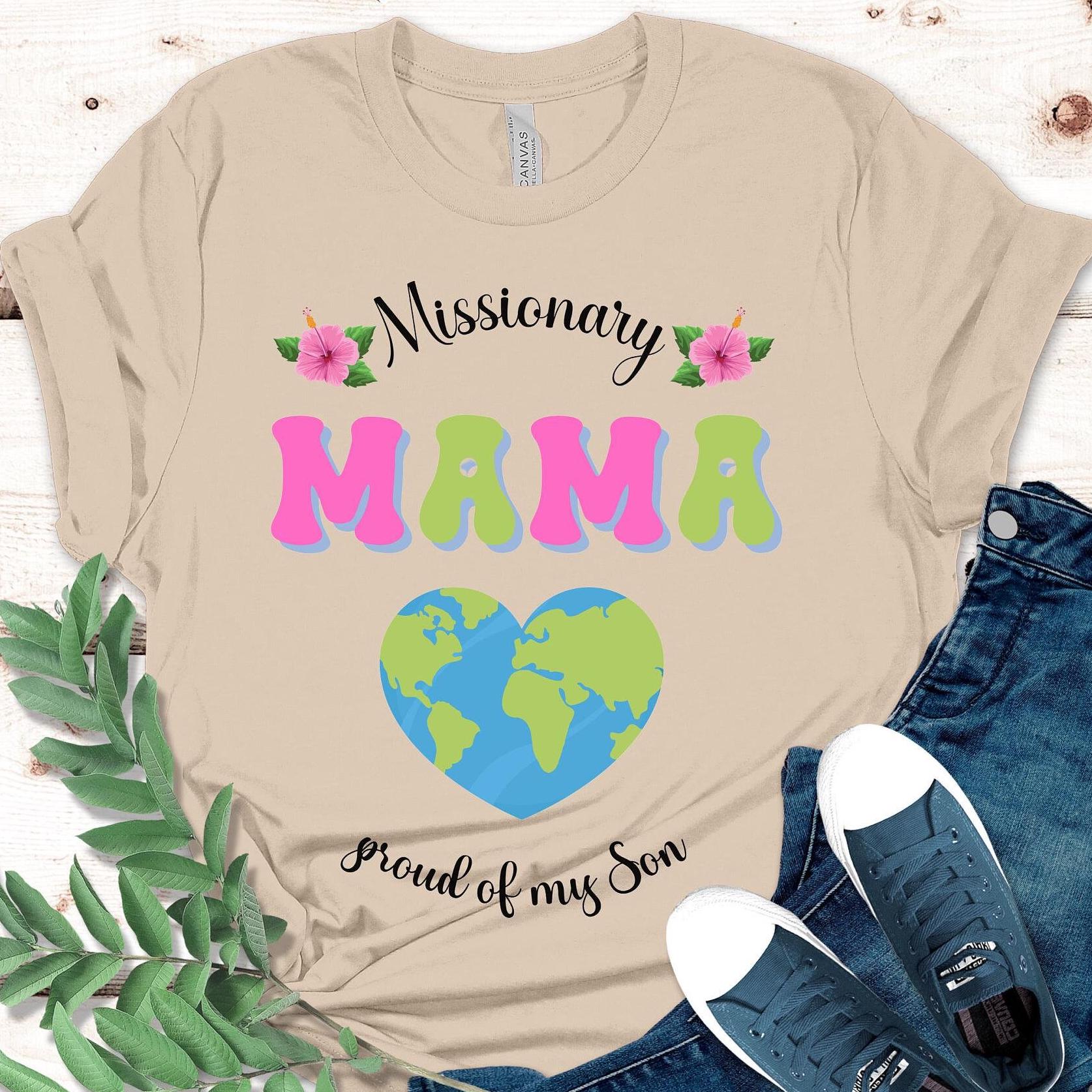 LDS Missionary Mama Shirt: Proud Mom of son t-shirt Gift