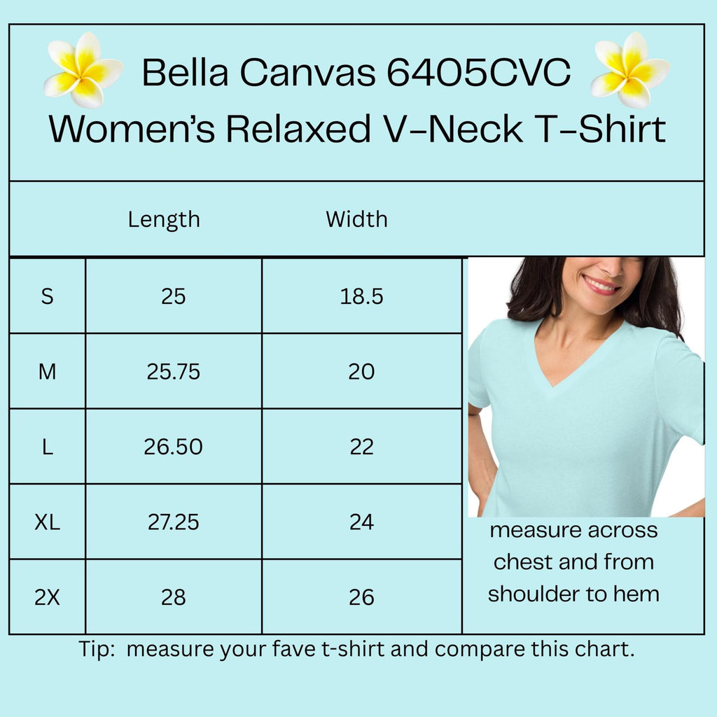 Plumeria V-Neck T-Shirt Hawaiian plumeria minimalist tee Women’s relaxed v-neck t-shirt
