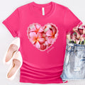 Pink Plumeria tshirt: Hawaiian Flower Tee - Bella Canvas plumeria shirt