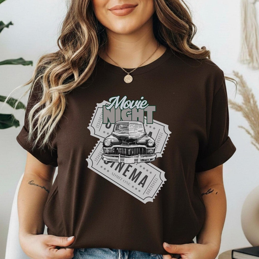 Retro Movie Shirt Movie Night Cinema t-shirt Gildan movie tee Unisex classic tee