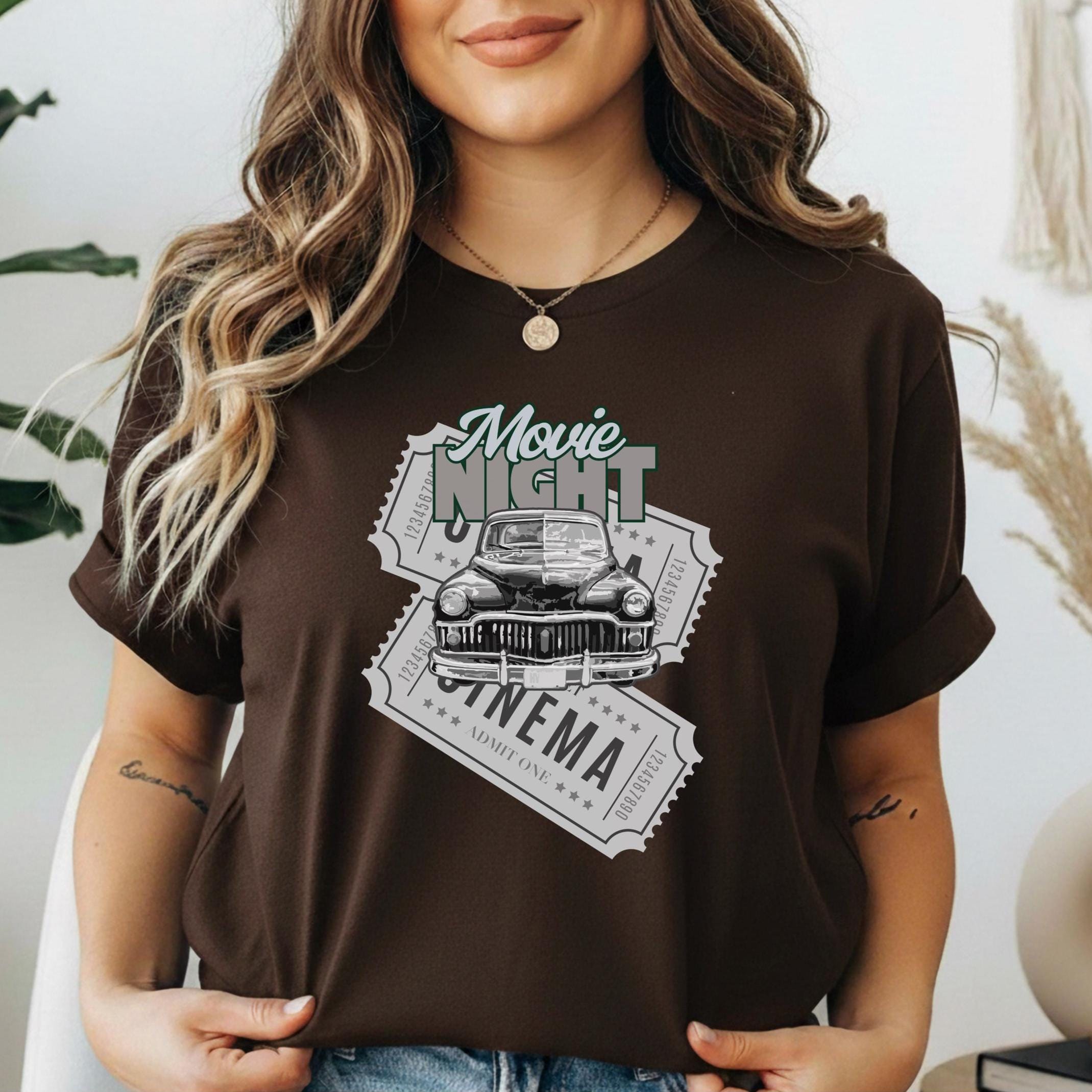 Retro Movie Shirt Movie Night Cinema t-shirt Gildan movie tee Unisex classic tee