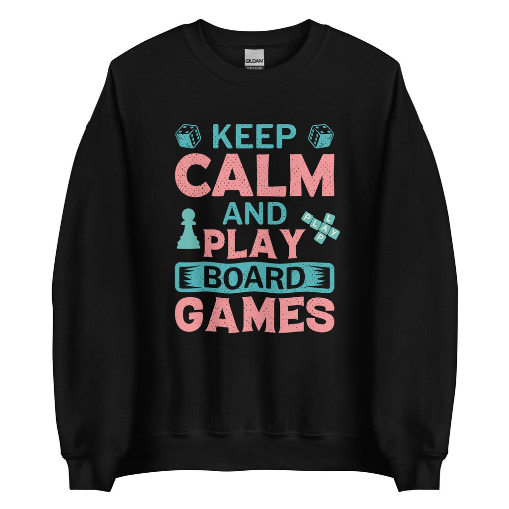 Board Games Sweatshirt Keep Calm Board Games hoodie Family Game Night sweater Unisex Sweatshirt