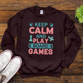 Board Games Sweatshirt Keep Calm Board Games hoodie Family Game Night sweater Unisex Sweatshirt