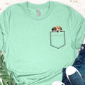 Personalized Beagle Puppy Shirt: Peeking Pocket Dog Tee
