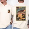 Funny Martians T-Shirt Comfort Colors back print "Martians are coming" movie poster style tee