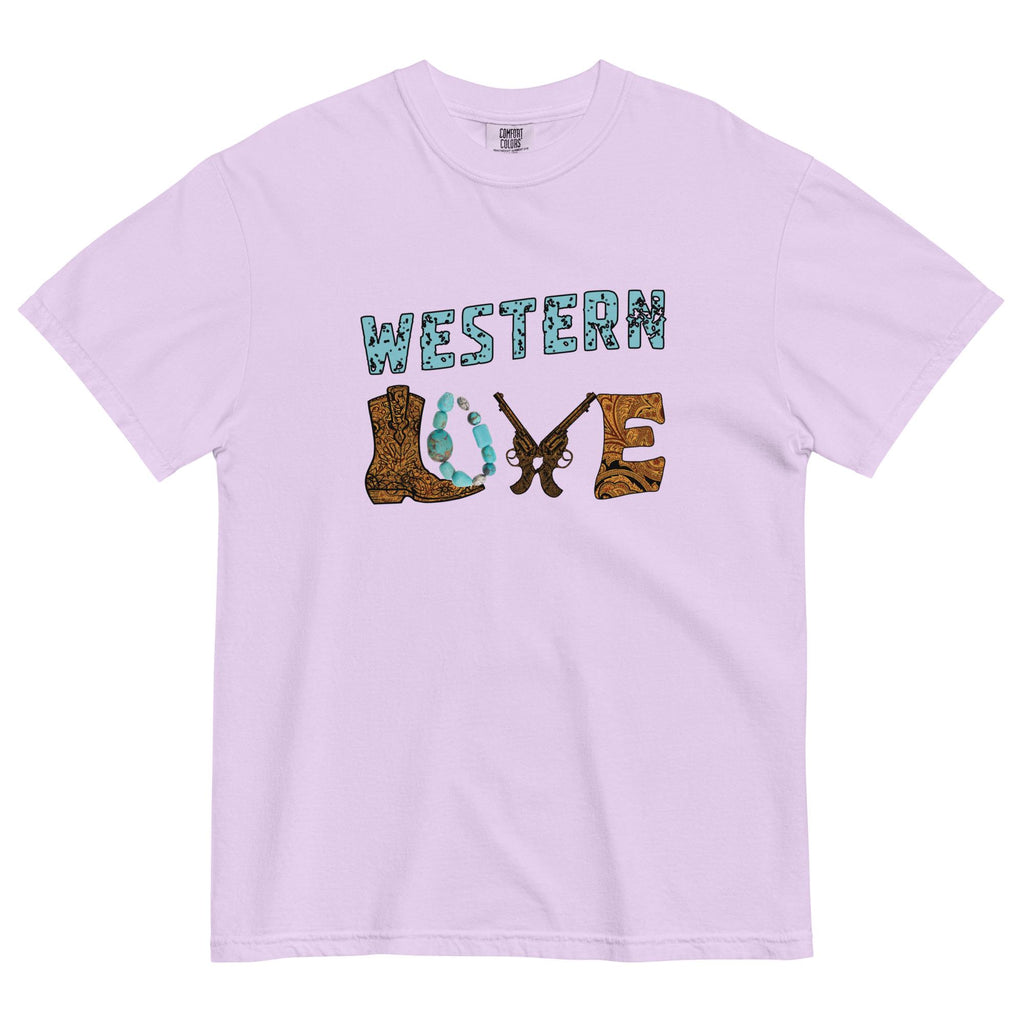 Western Love Shirt Comfort Colors Western boot and guns t-shirt Country girl tee garment-dyed t-shirt