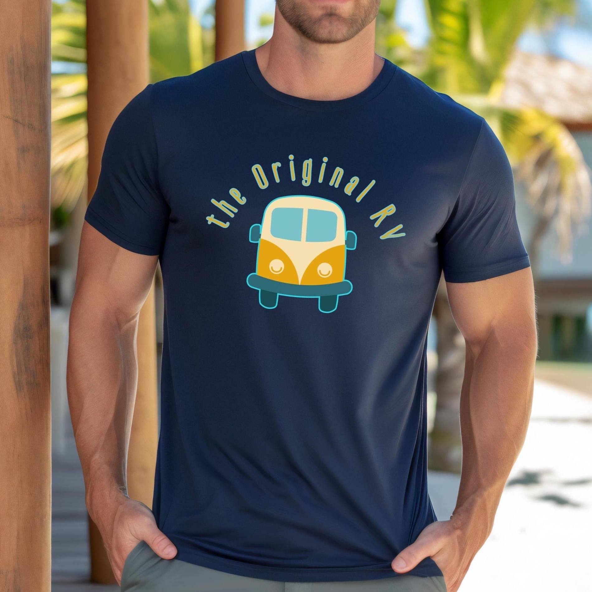 Personalized RV T-Shirt Retro Bus Tee, custom Retirement Gift