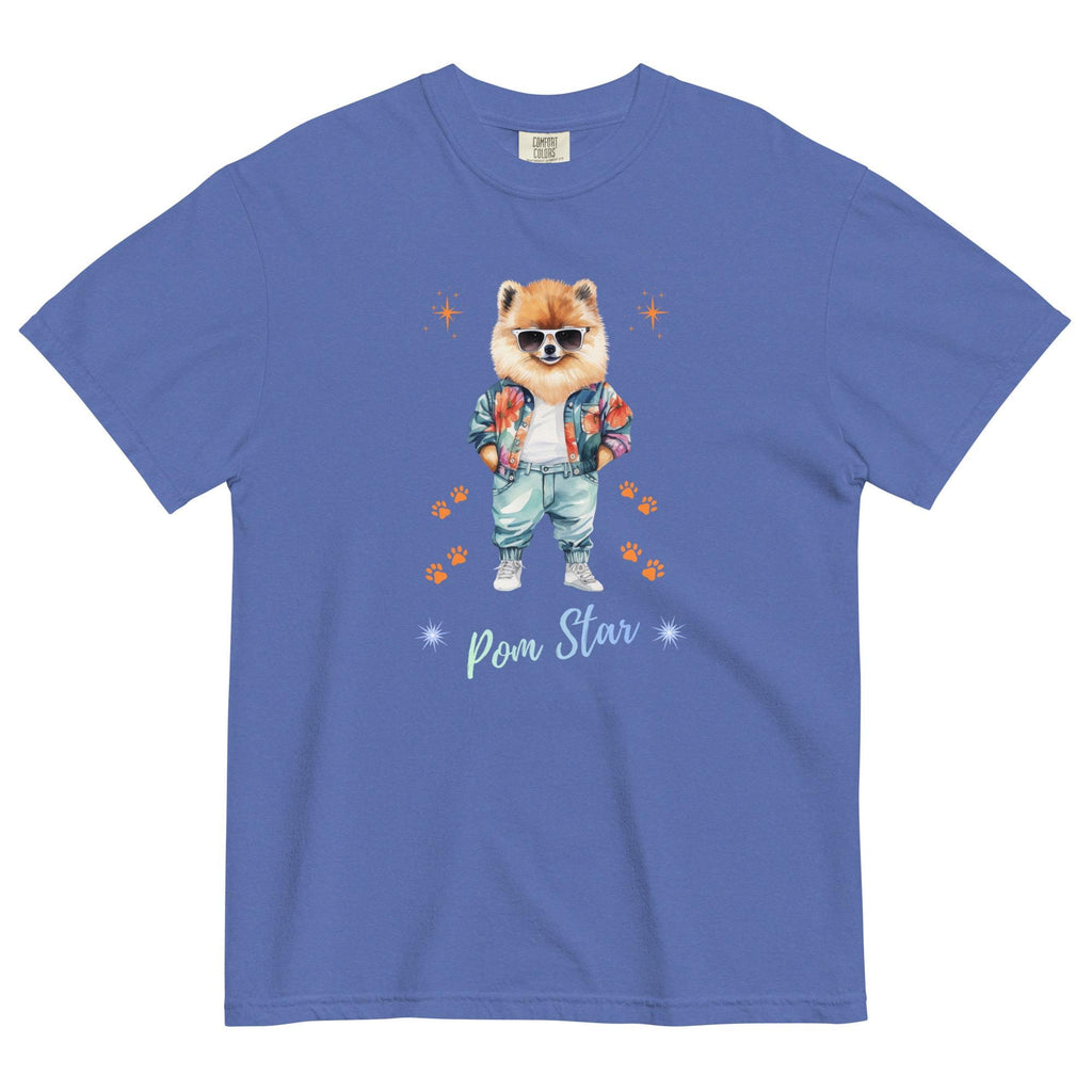 Funny Pomeranian T-Shirt Comfort Colors Pom Star tee gift for Pom owner Pomeranian lover gift
