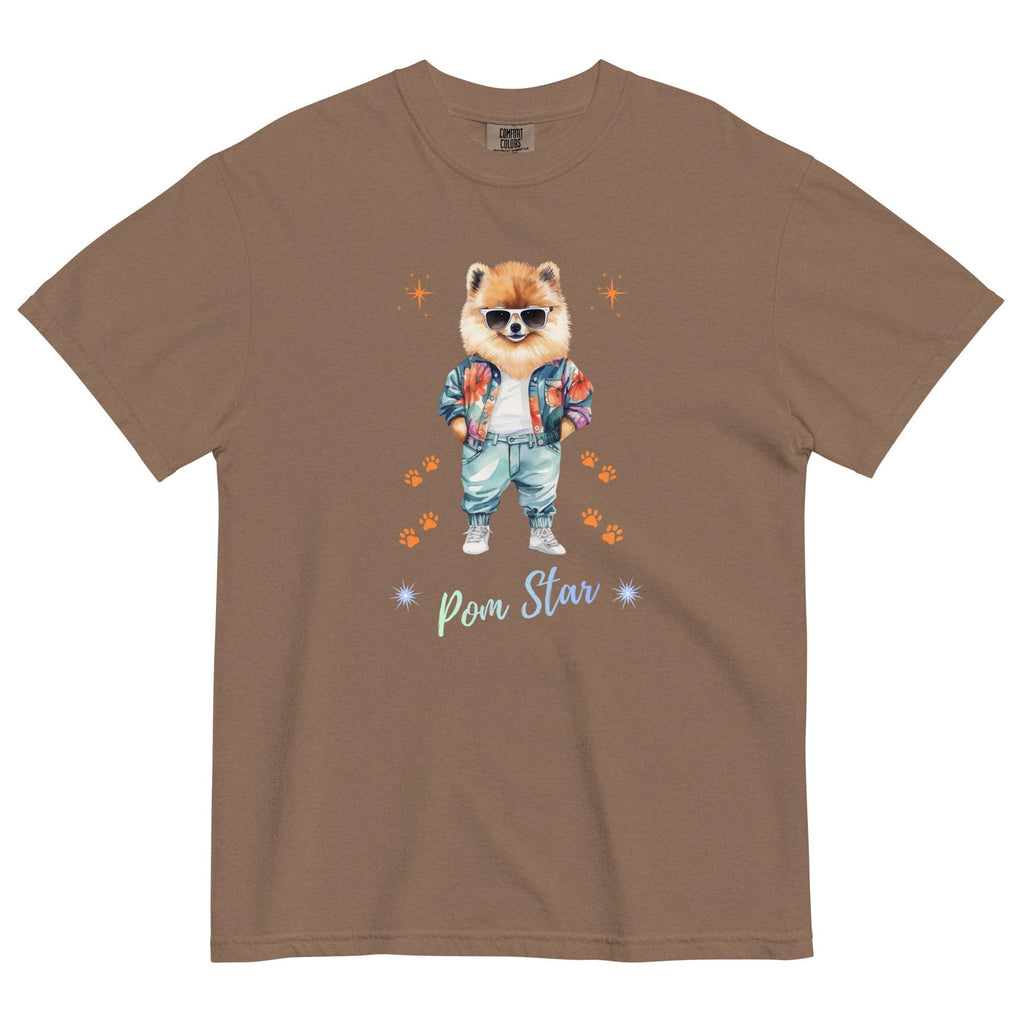 Funny Pomeranian T-Shirt Comfort Colors Pom Star tee gift for Pom owner Pomeranian lover gift