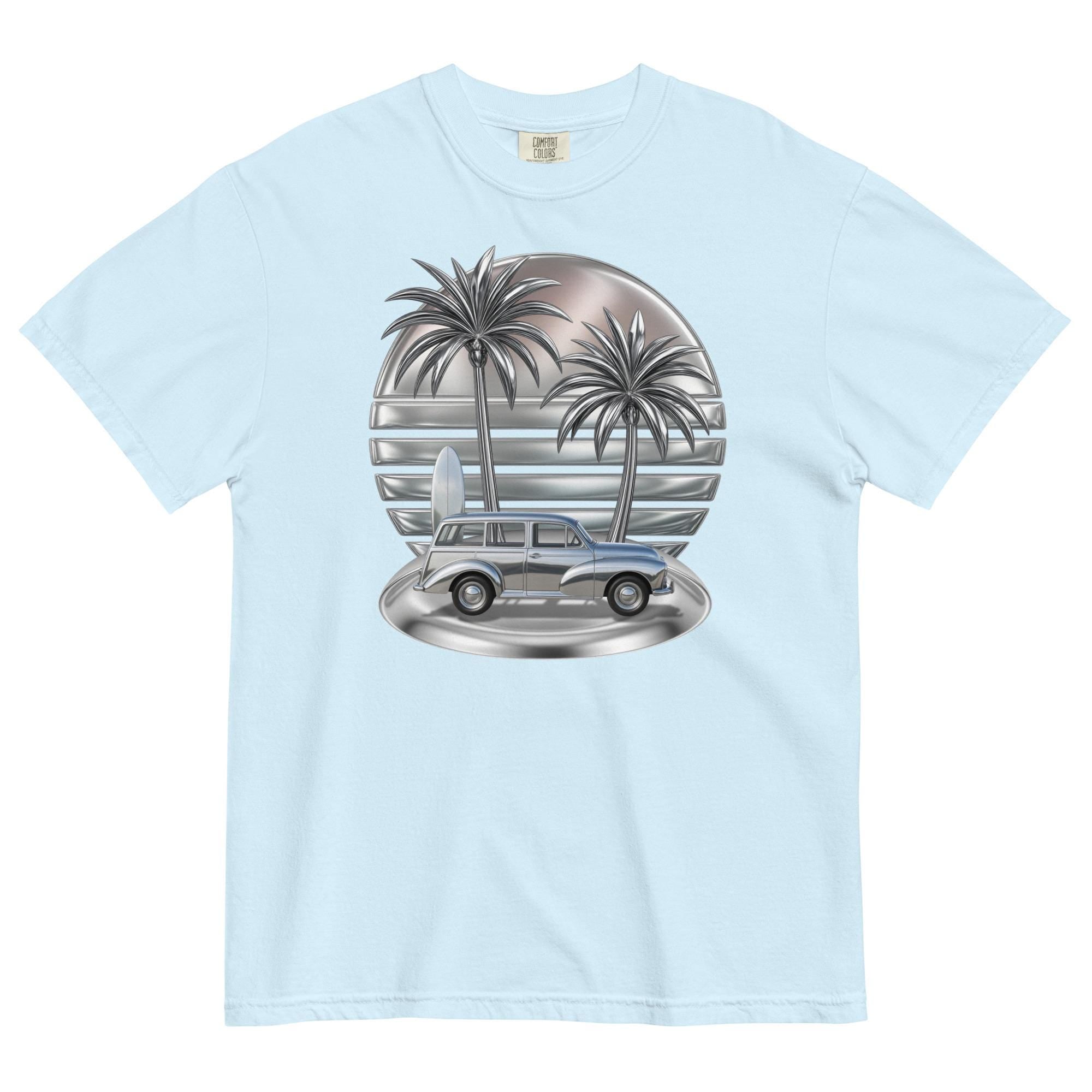 Tropical classic car shirt Comfort Colors Chrome sunset t-shirt