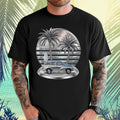 Tropical classic car shirt Comfort Colors Chrome sunset t-shirt