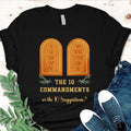 Ten Commandments T-Shirt: Christian Unisex Tee