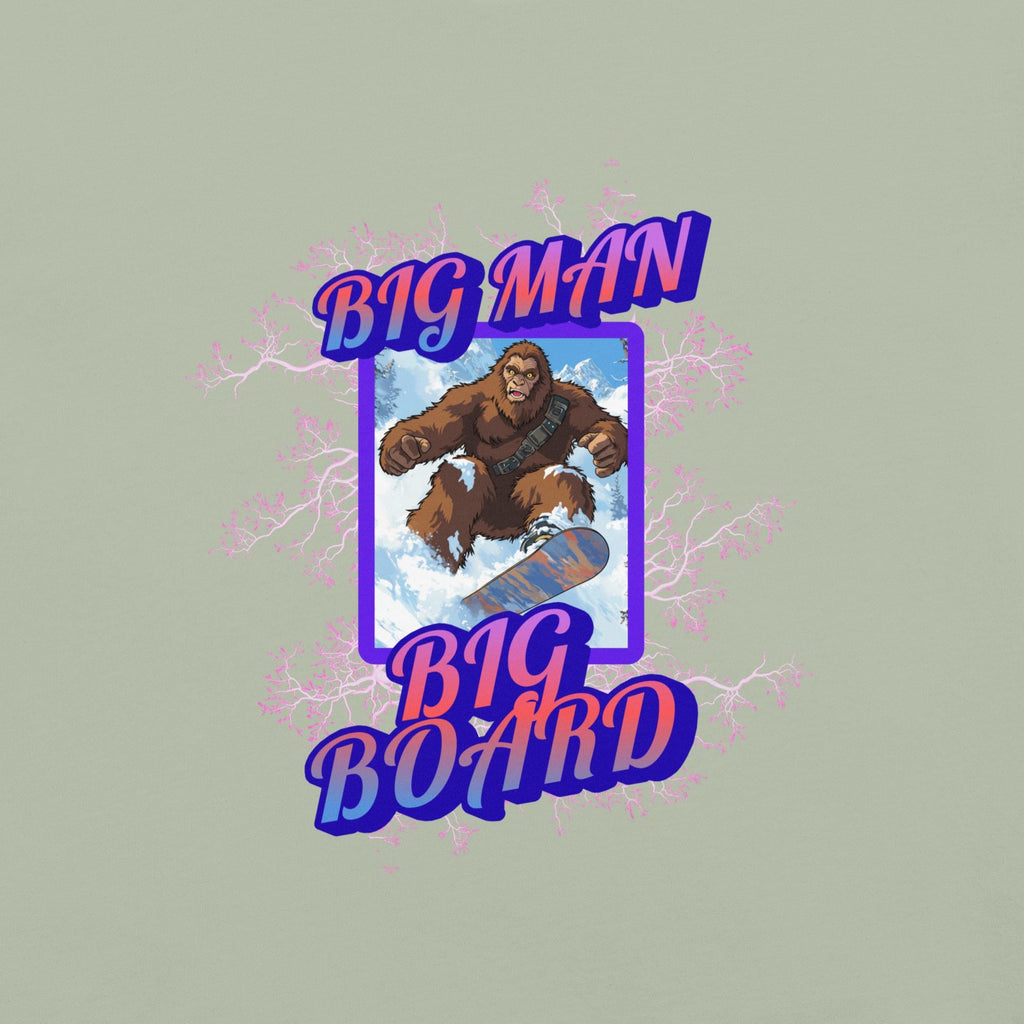 Bigfoot Snowboard Comfort Colors shirt, Bigfoot Big Man t-shirt front and back print Unisex garment-dyed heavyweight t-shirt
