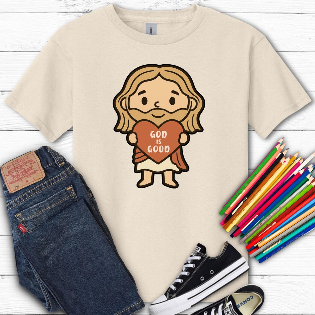 God is Good Youth classic tee Christian kids t-shirt Jesus Youth tees