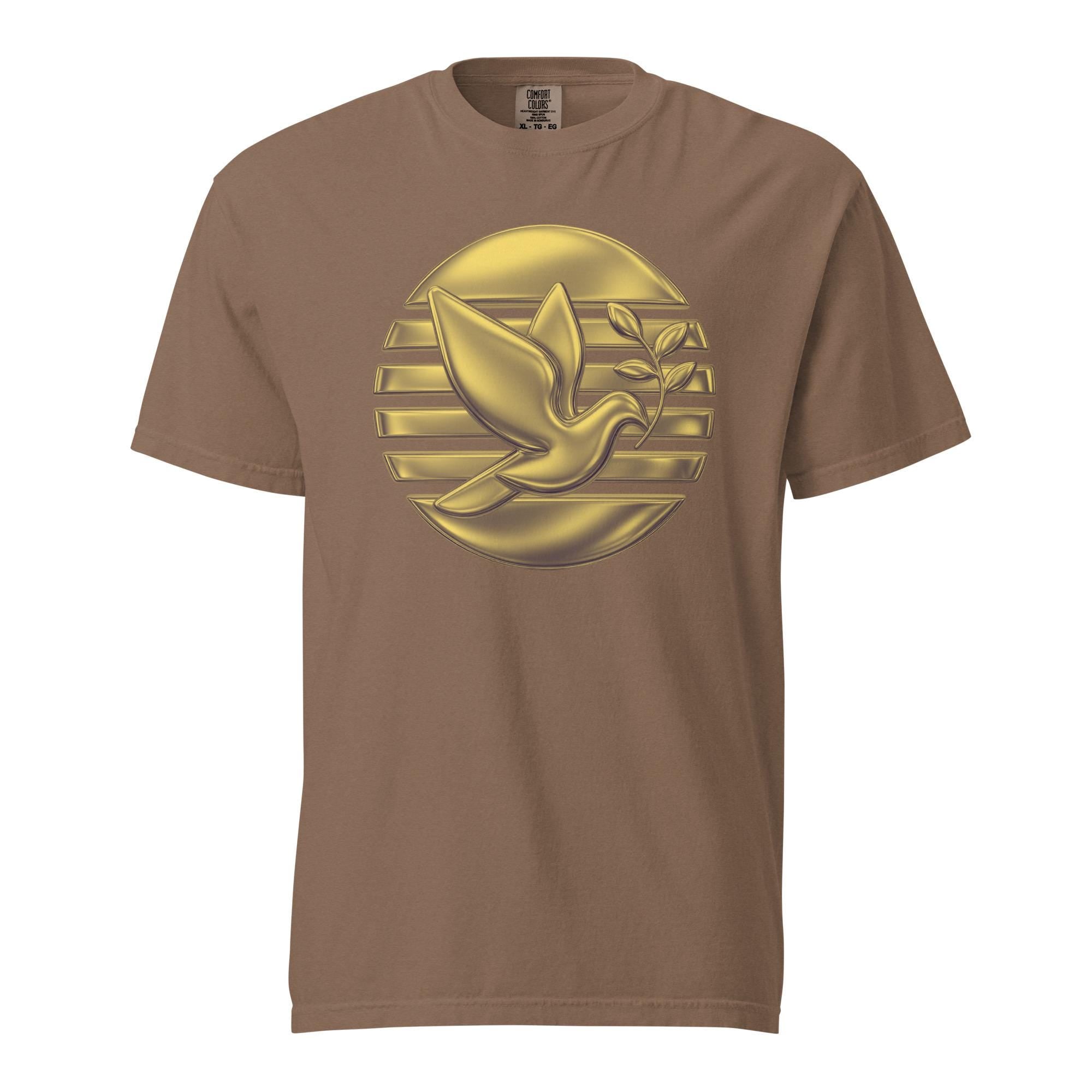 Dove of Peace T-Shirt Comfort Colors Golden Dove tee Unisex garment-dyed heavyweight t-shirt