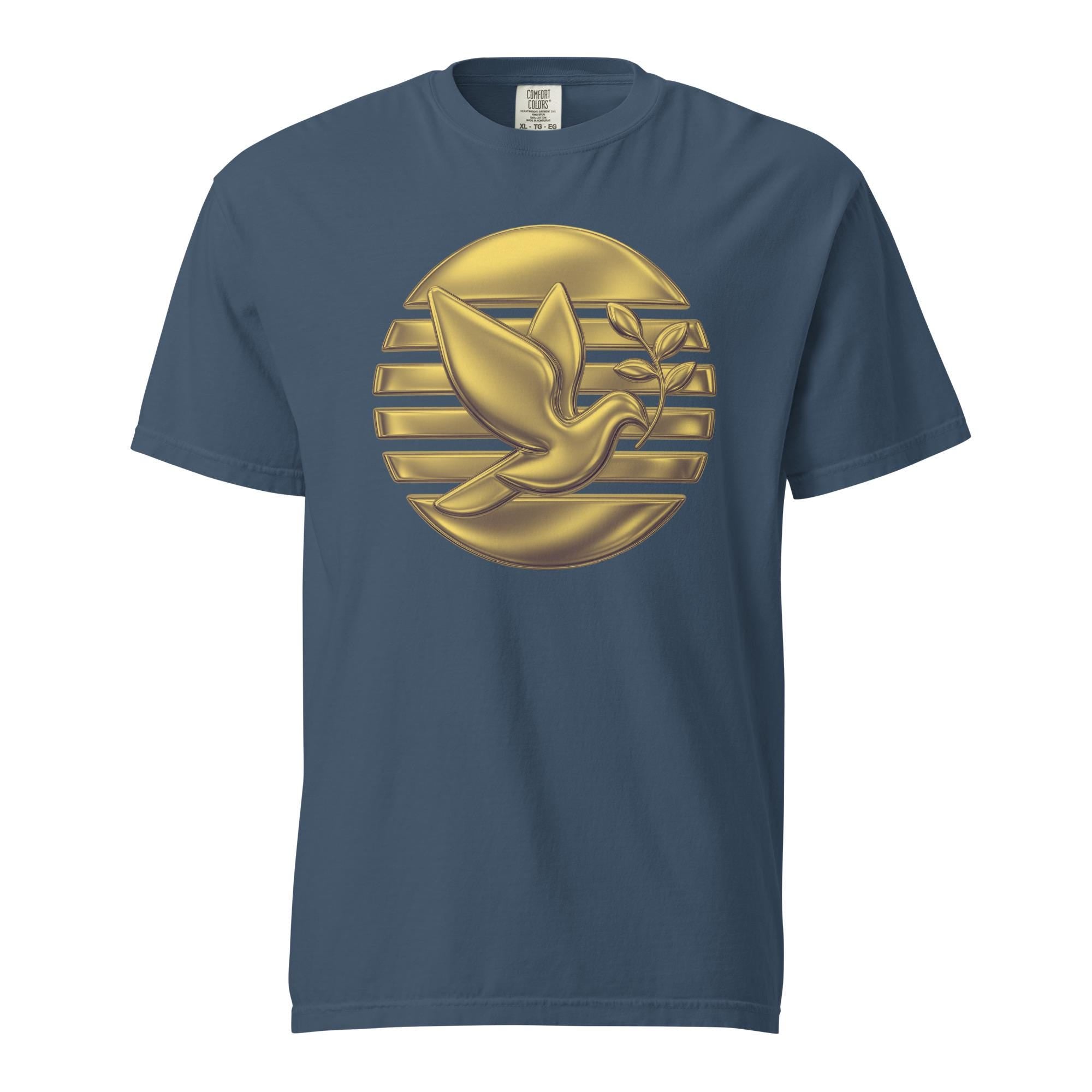 Dove of Peace T-Shirt Comfort Colors Golden Dove tee Unisex garment-dyed heavyweight t-shirt