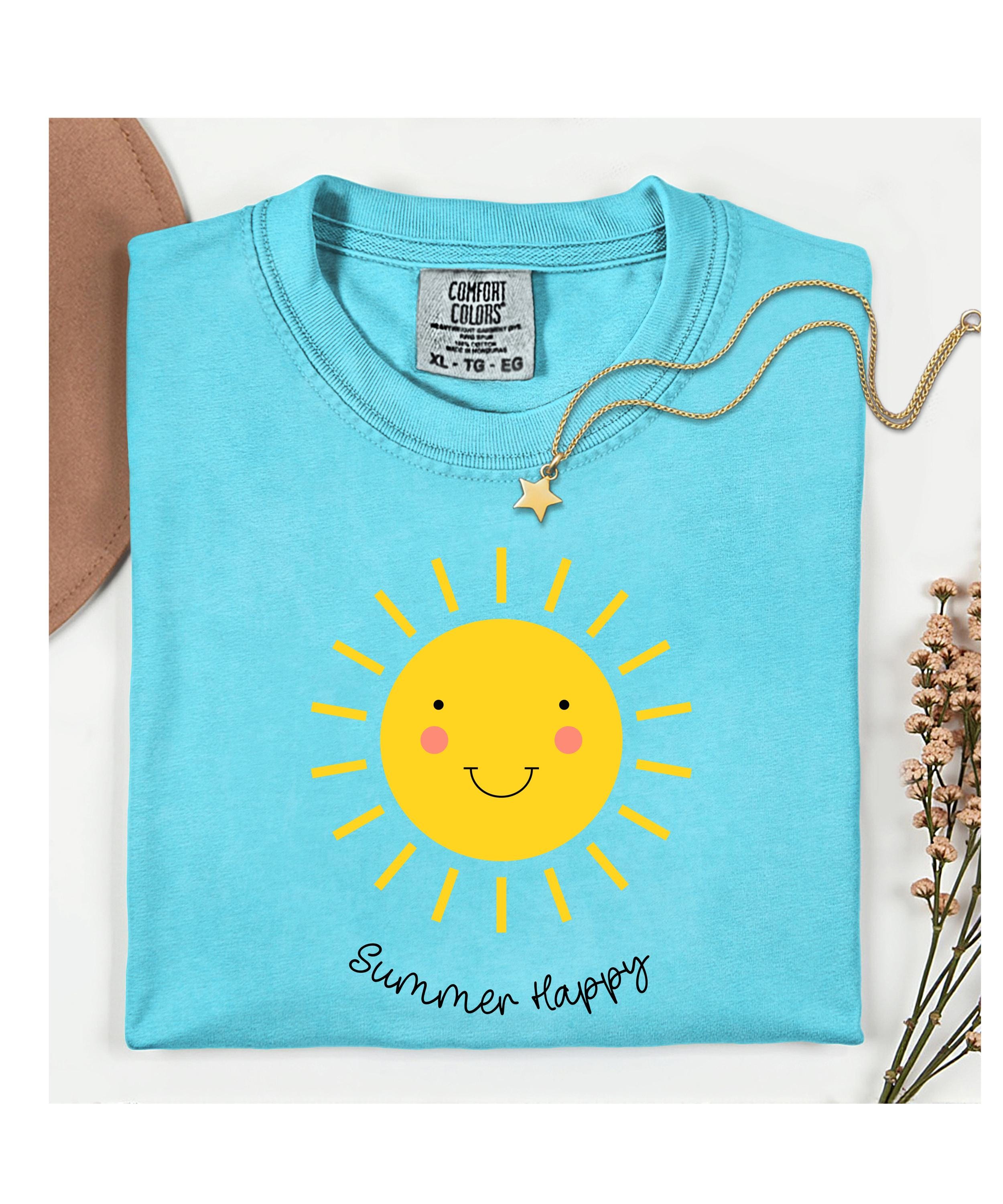 Summer Sun Comfort Colors T-Shirt: Summer Happy Unisex Tee