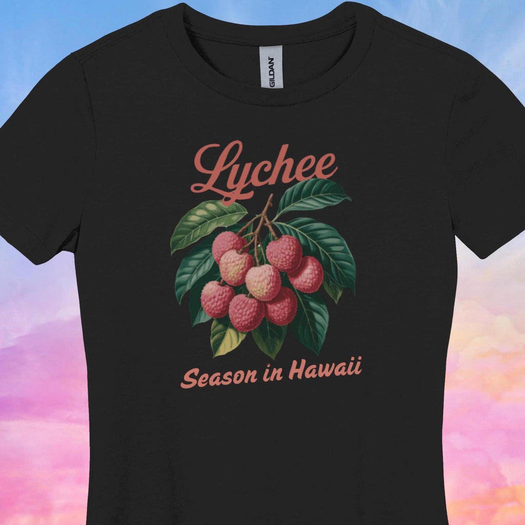 Vintage Lychee Fruit T-Shirt: Hawaii Soft Cotton Tee