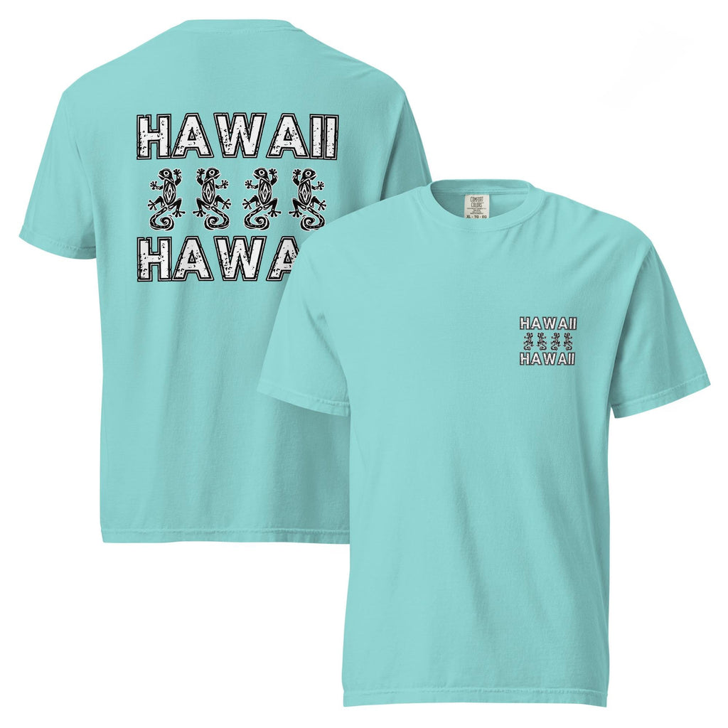 Hawaii back print t-shirt Comfort Colors Hawaii geckos shirt