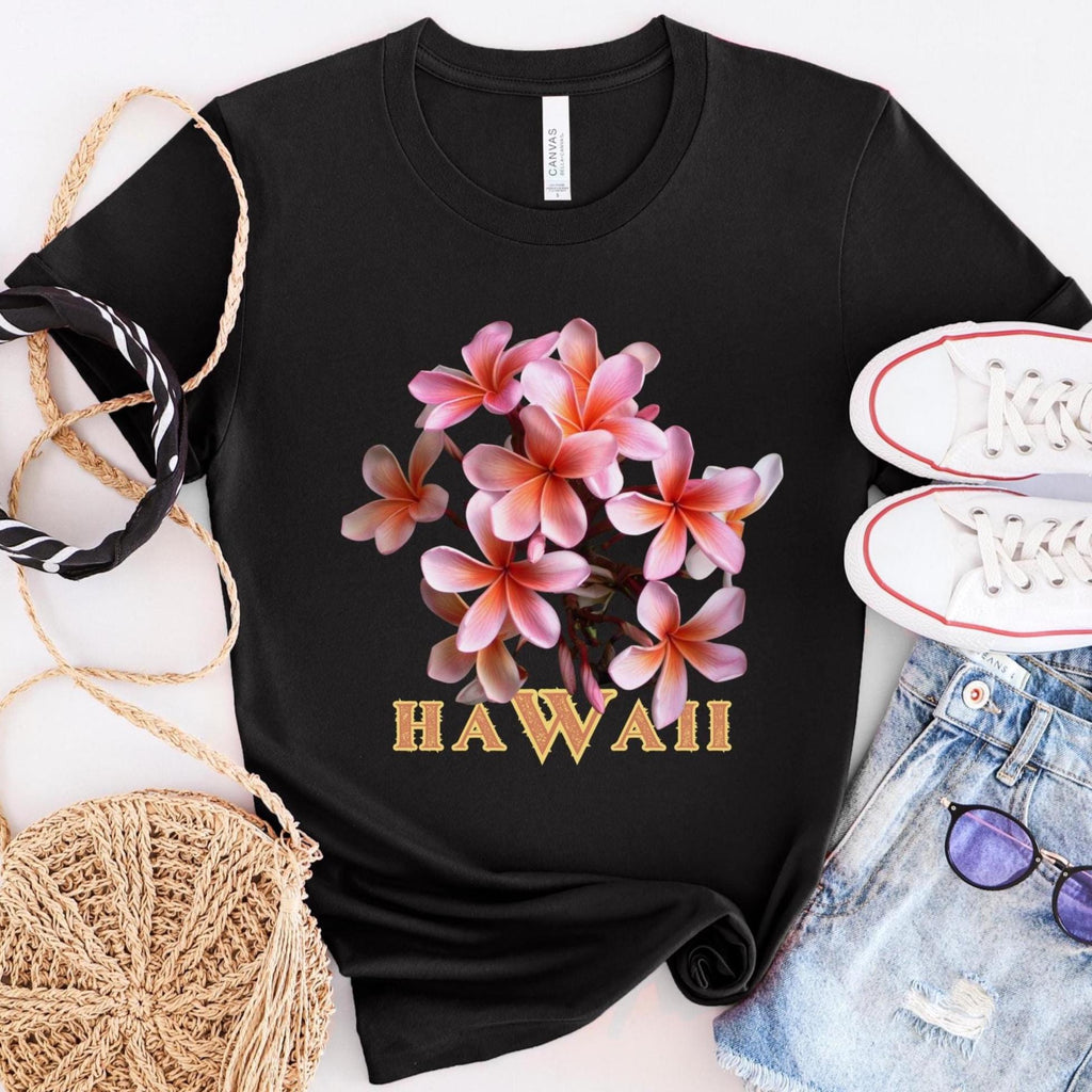Hawaii Plumeria tshirts Bella Canvas Soft Tee