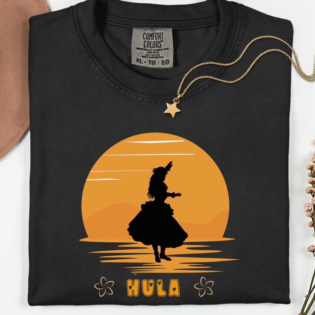 Hawaii hula shirt Comfort Colors t-shirt hula sunset Unisex garment-dyed heavyweight t-shirt