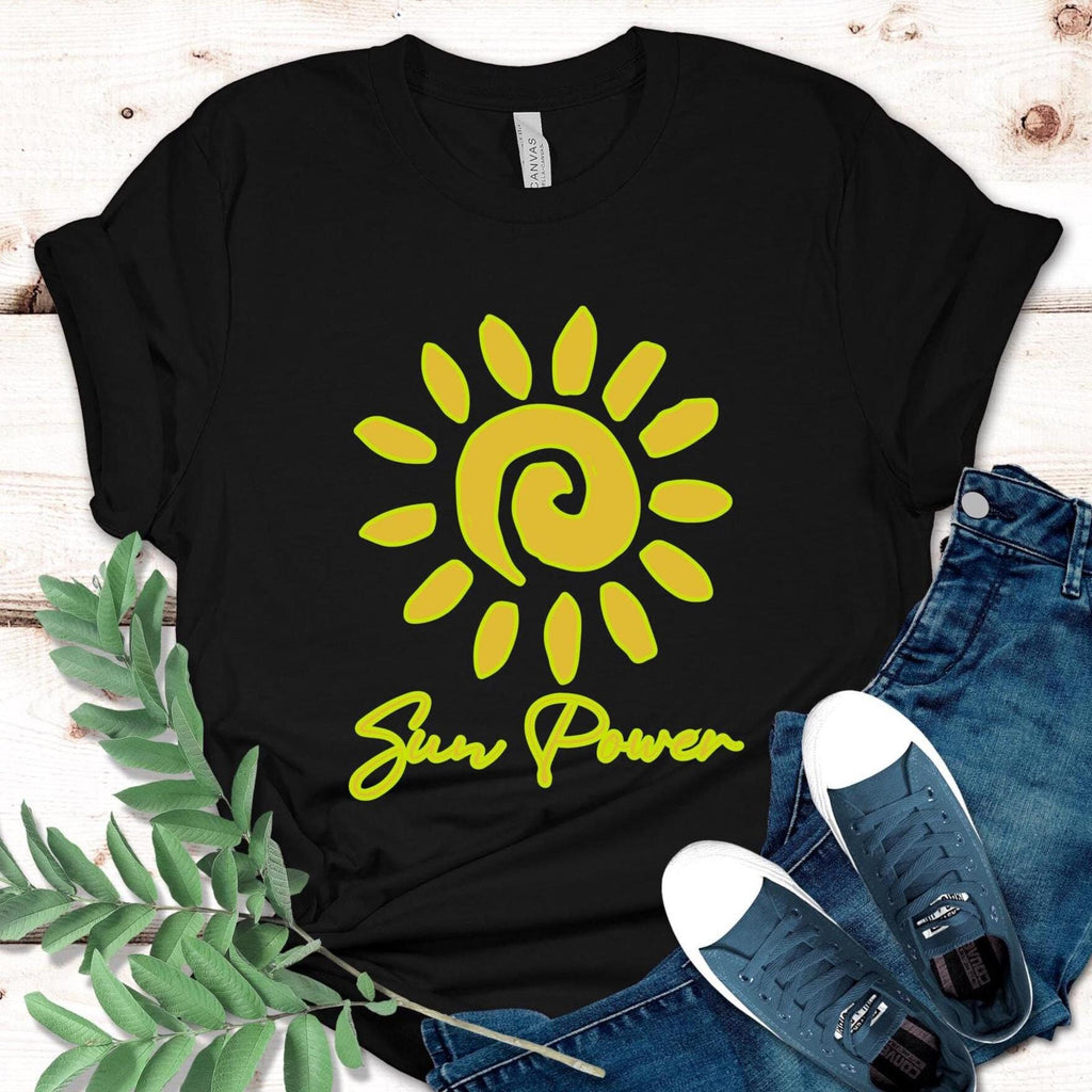 Sun Power T-Shirt: Solar Energy shirt, Bus Life Nomad Tee, sun lover gift