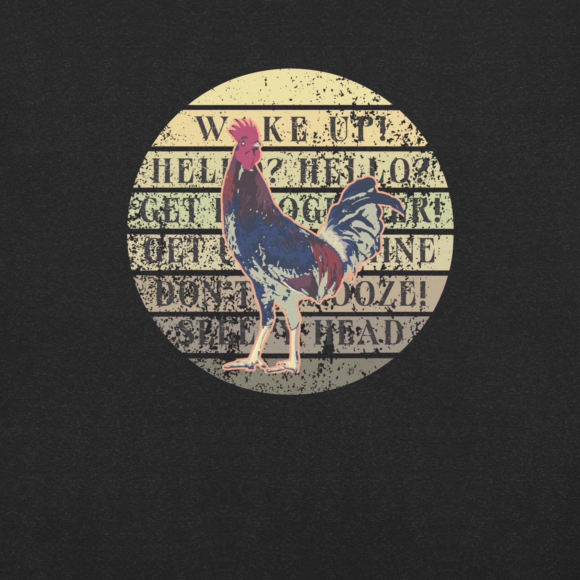 Rooster T-Shirt Wake up Rooster tee, Bella Canvas Chicken Tshirt gift for rooster lover, chicken owner shirt