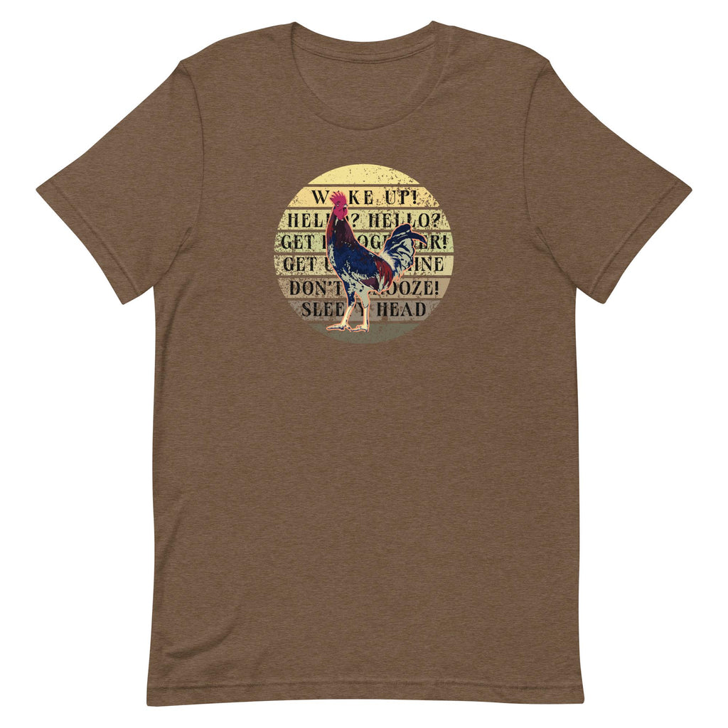 Rooster T-Shirt Wake up Rooster tee, Bella Canvas Chicken Tshirt gift for rooster lover, chicken owner shirt