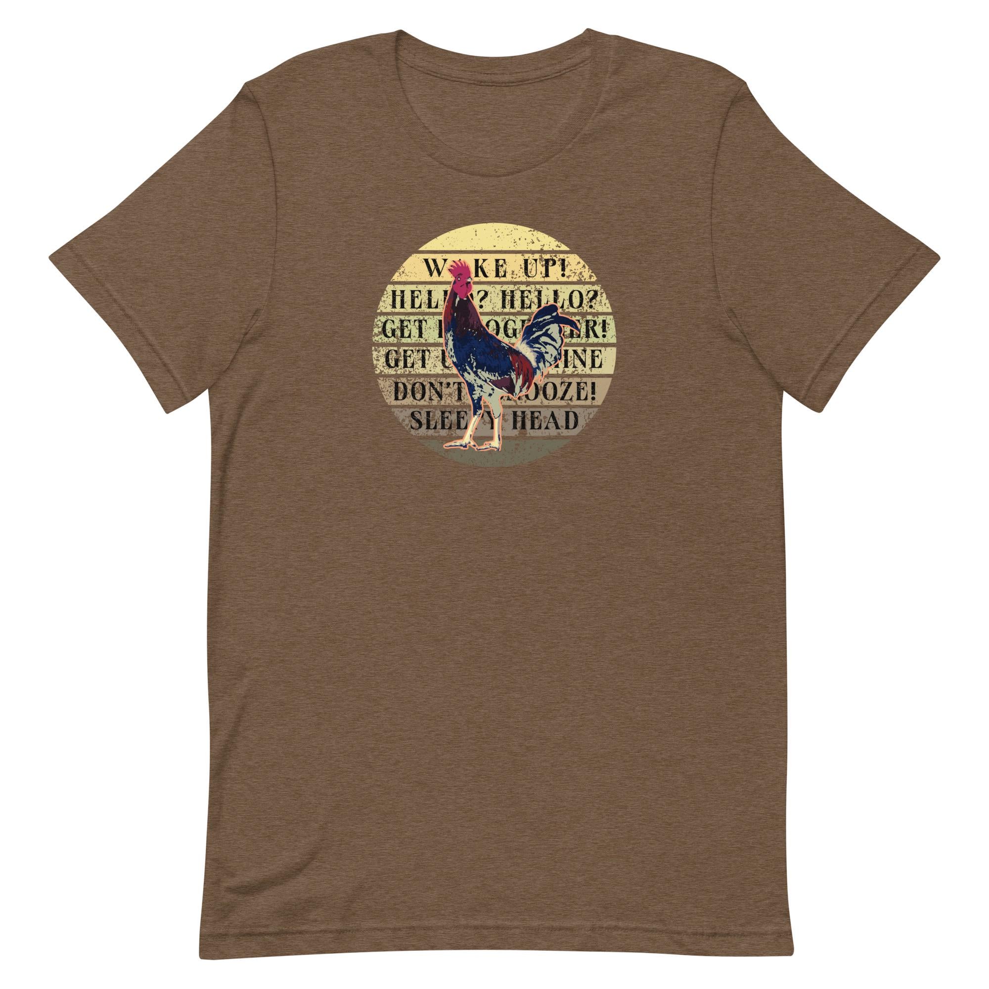 Rooster T-Shirt Wake up Rooster tee, Bella Canvas Chicken Tshirt gift for rooster lover, chicken owner shirt