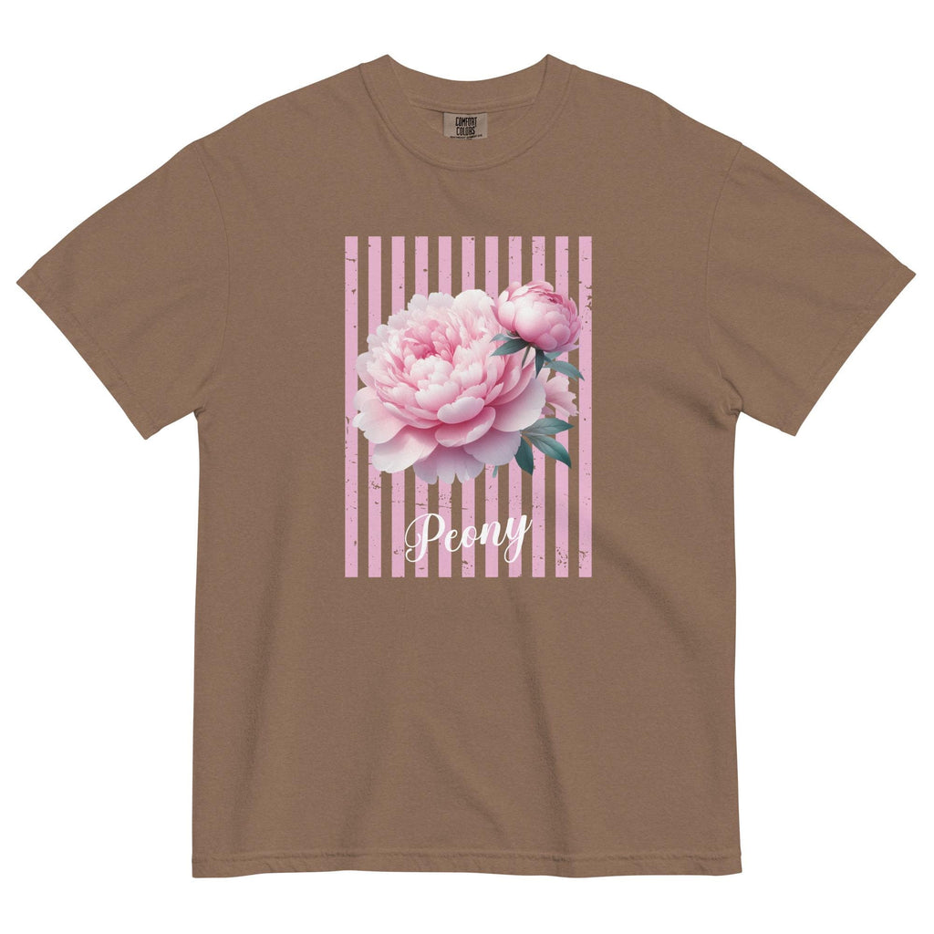 Comfort Colors Peony T-Shirt: Pink Floral Graphic Tee, Peony Lover Gift