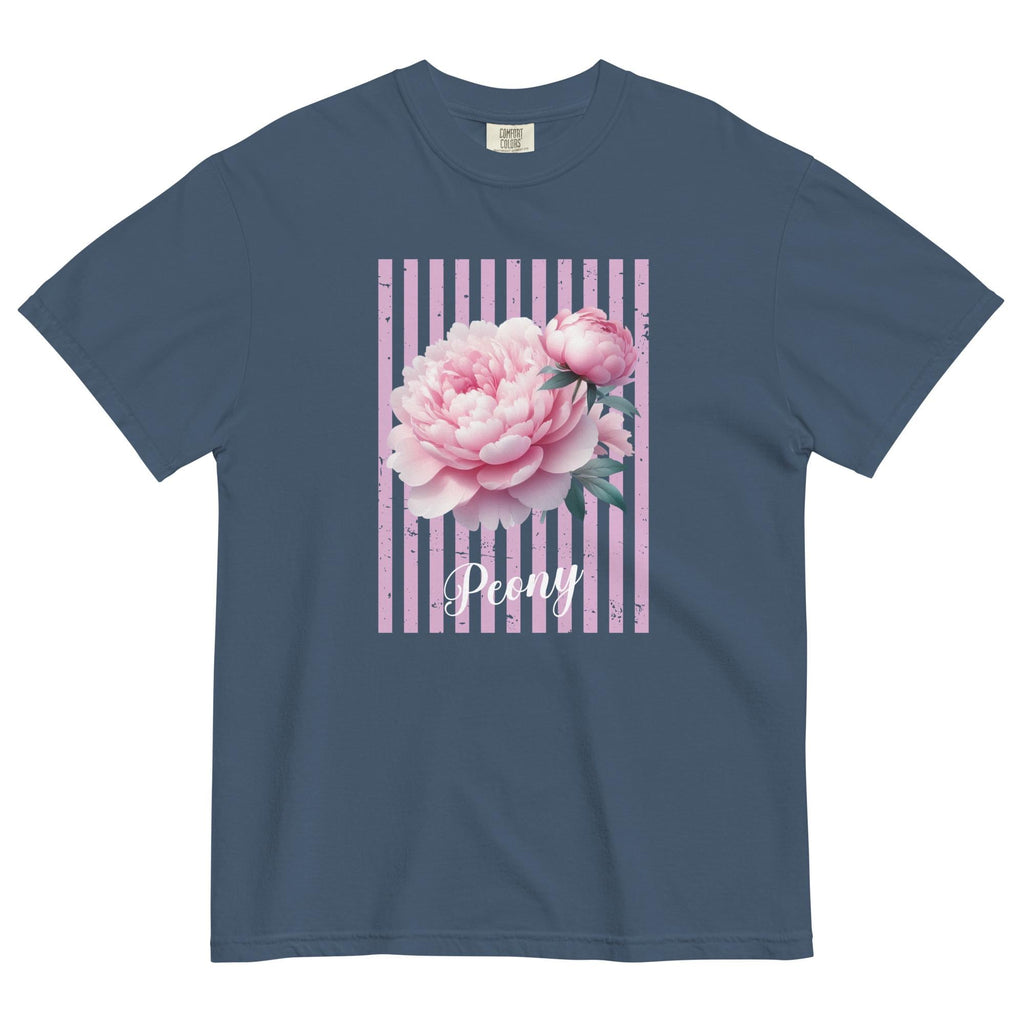 Comfort Colors Peony T-Shirt: Pink Floral Graphic Tee, Peony Lover Gift